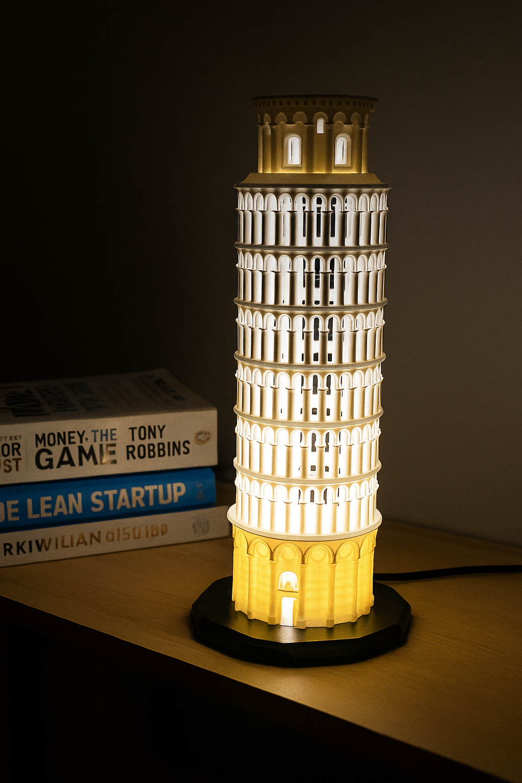 Leaning Tower of Pisa – 3D Printed Lamp in Goa
