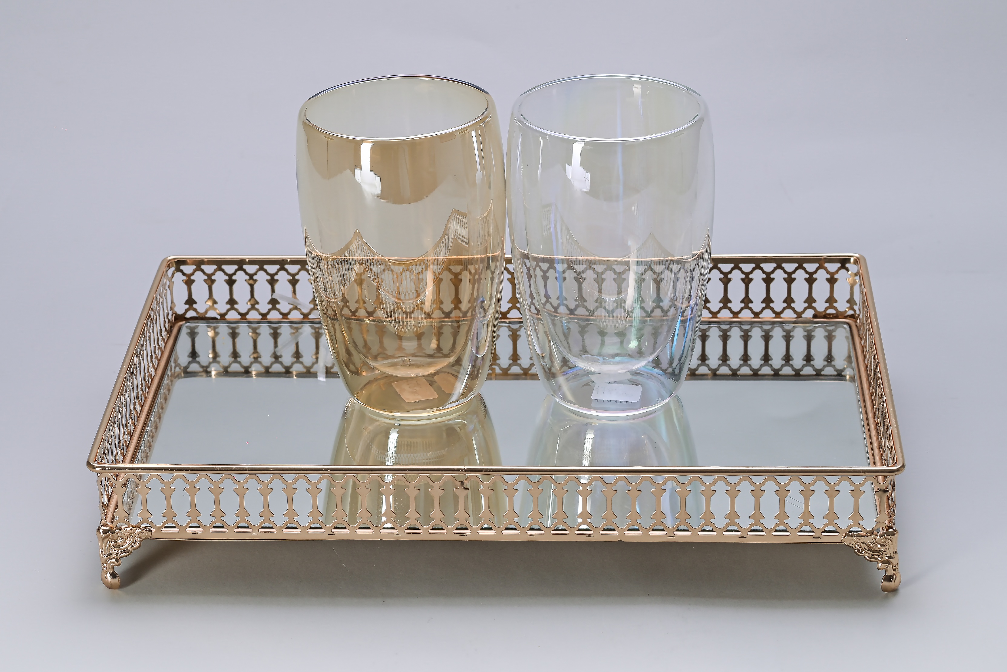  vasos elegantes doble fondo