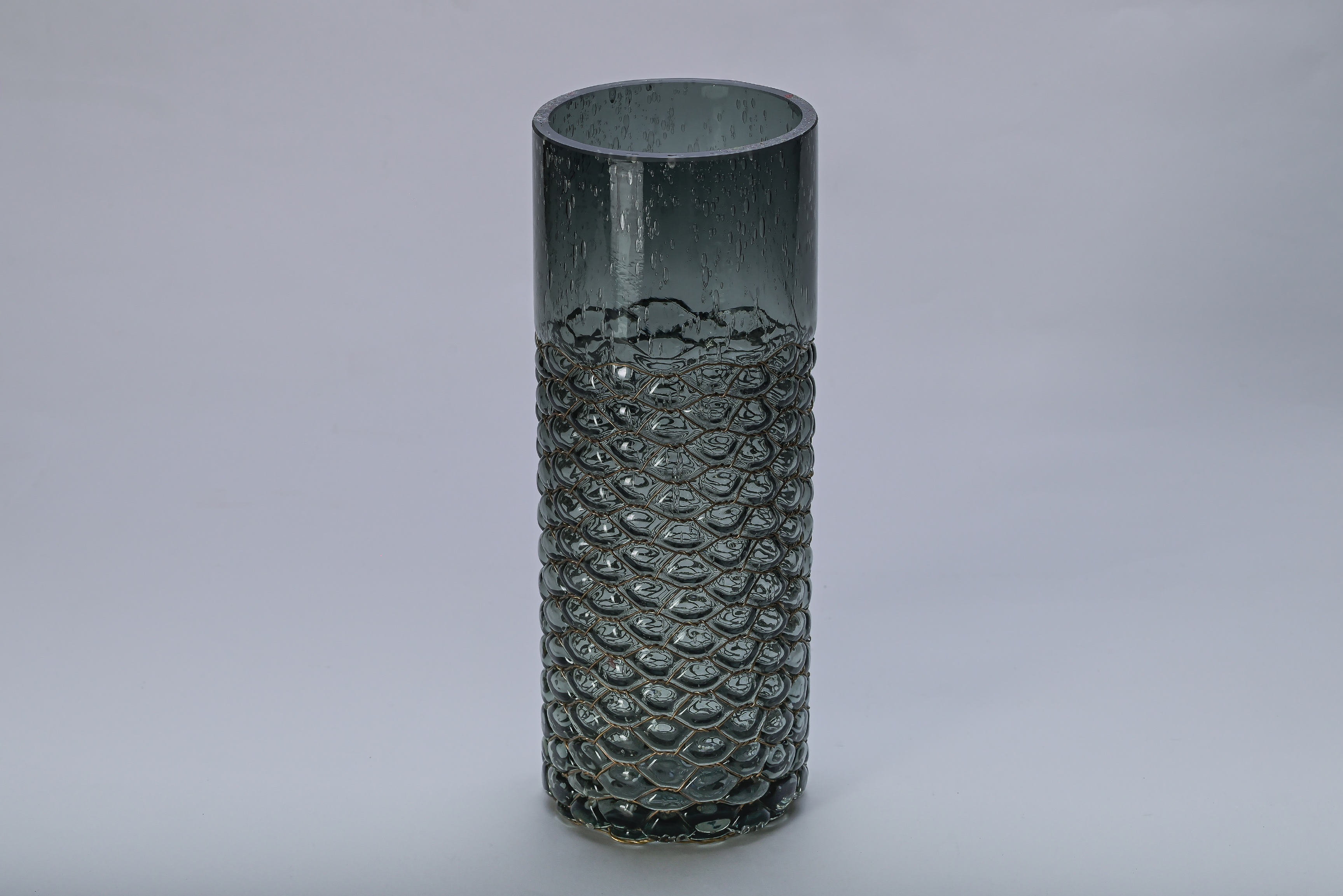 Jarrón de Vidrio Texturizado