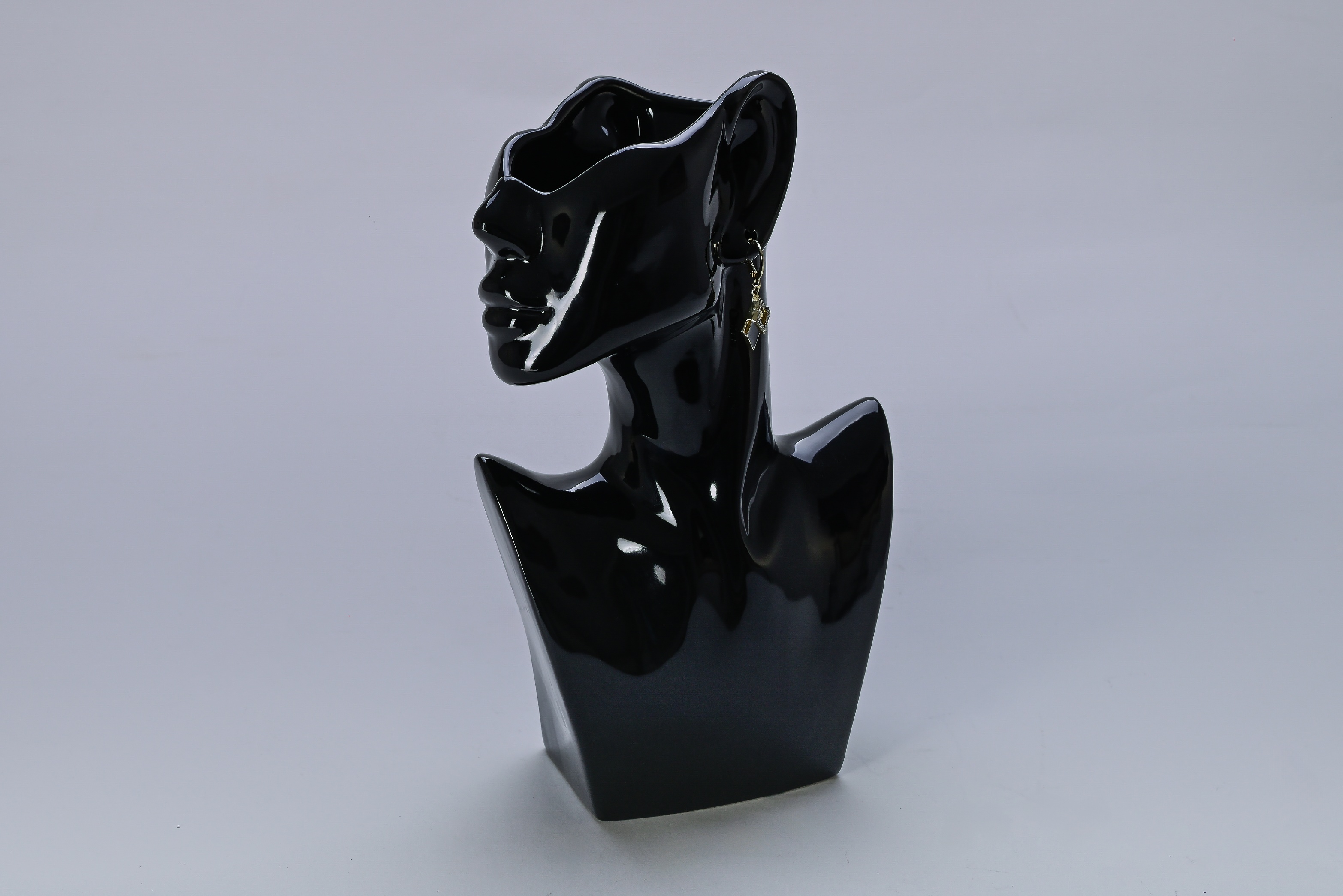 Jarron perfil  negro