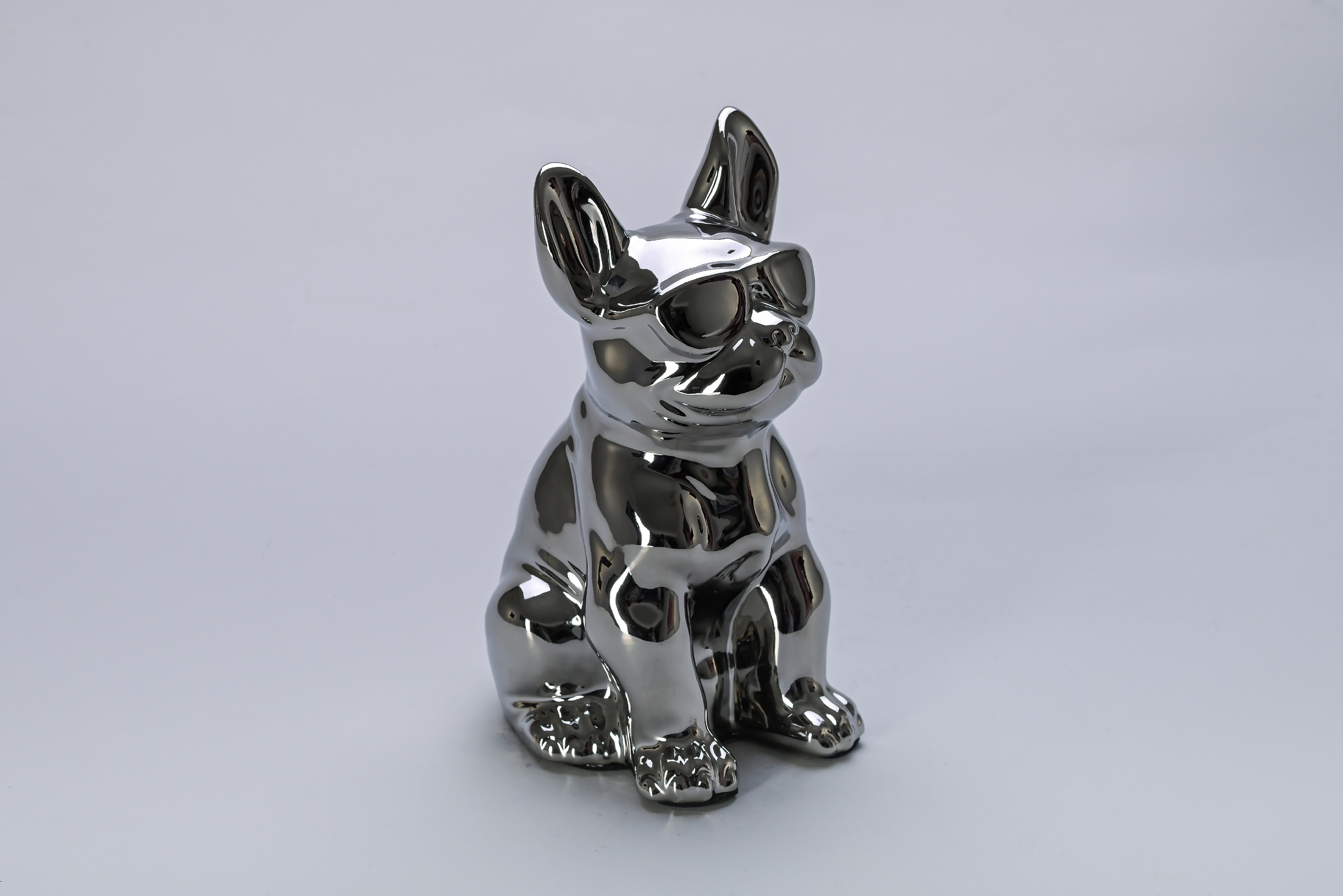 Figura Bulldog Francés Cromado