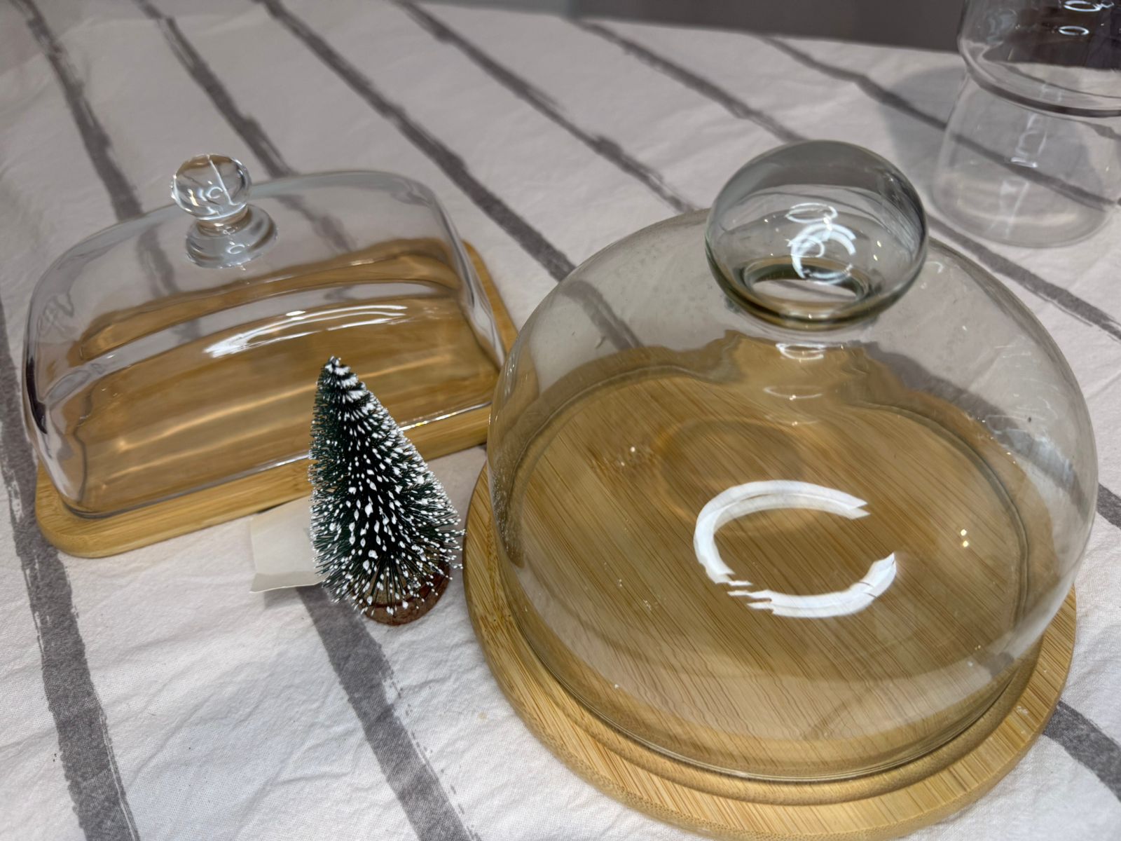 Campana de vidrio para quesos y mantequilla