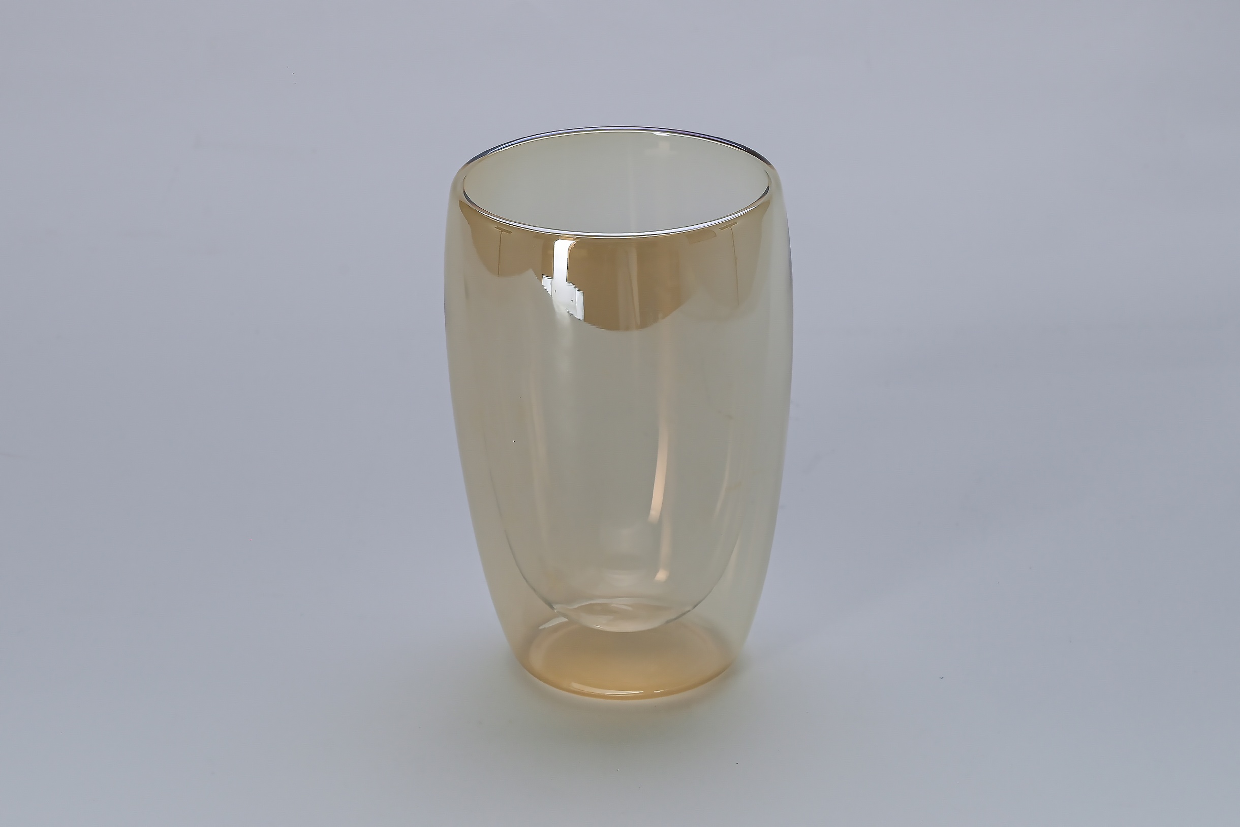 Vaso dorado doble fondo