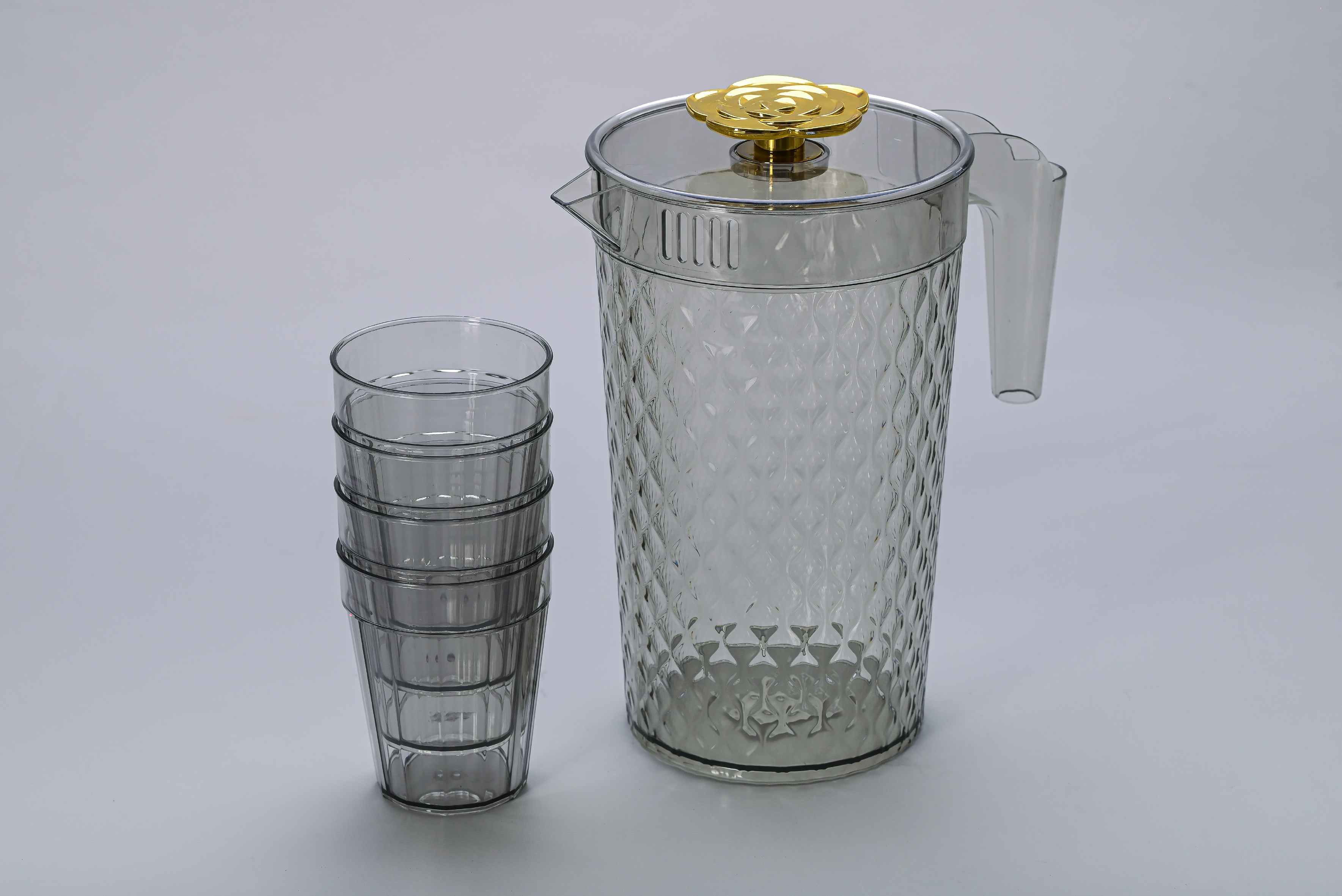 Set de Jarra y Vasos de Acrílico