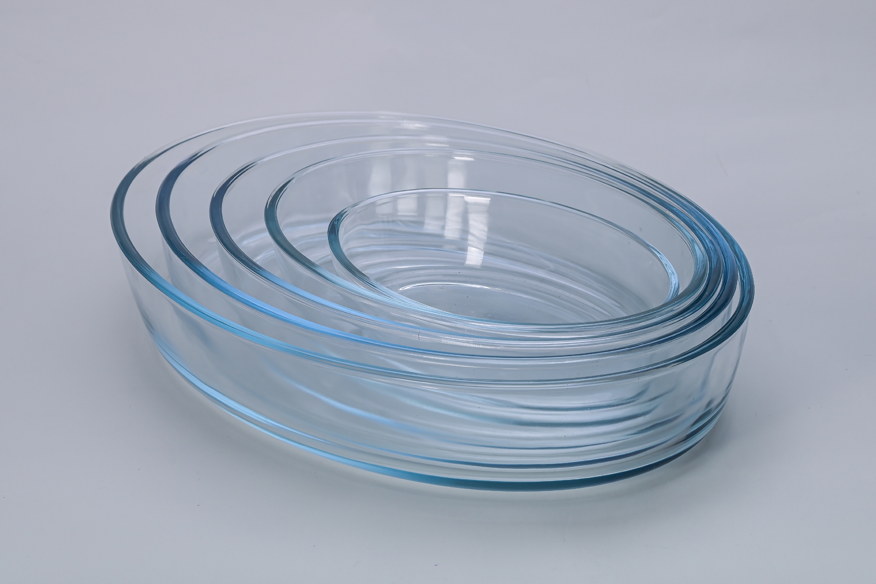 Set de Fuentes de Vidrio Ovaladas