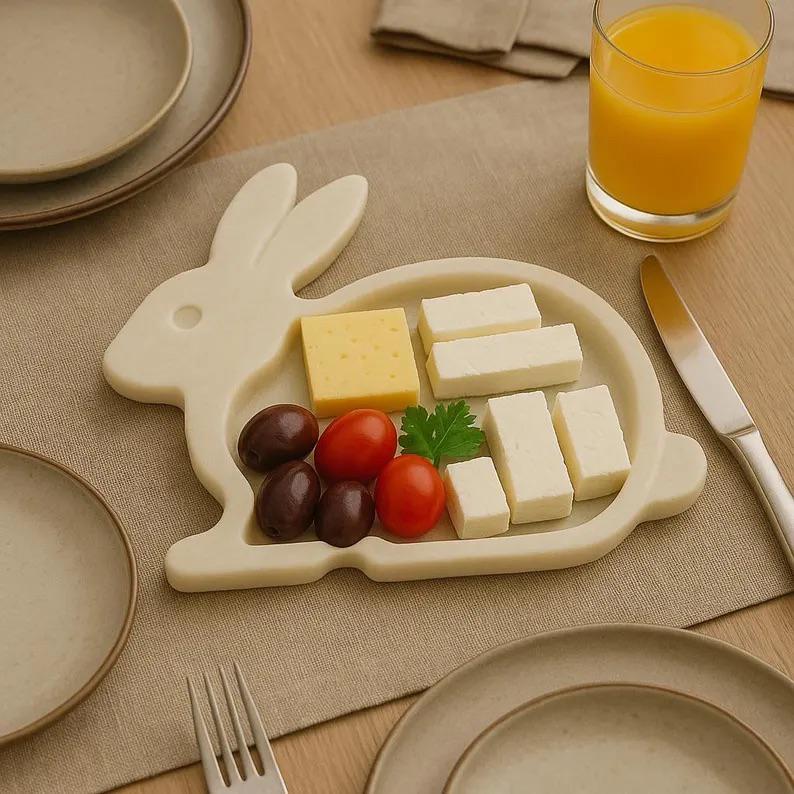 Tavşan Şeklinde Servis Tabağı