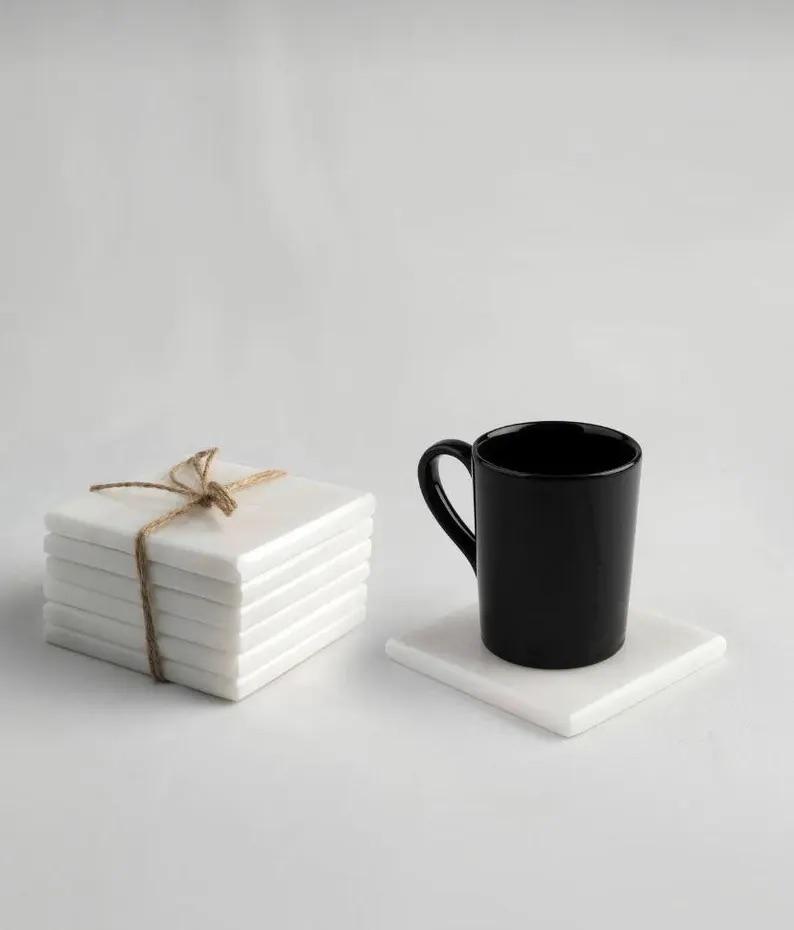 Beyaz Bardak Altlığı Seti