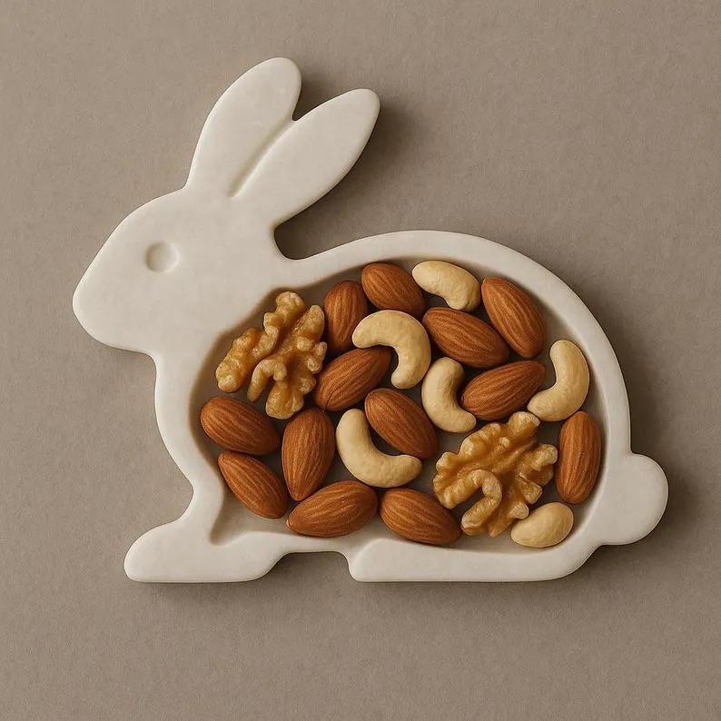 Tavşan Şeklinde Servis Tabağı