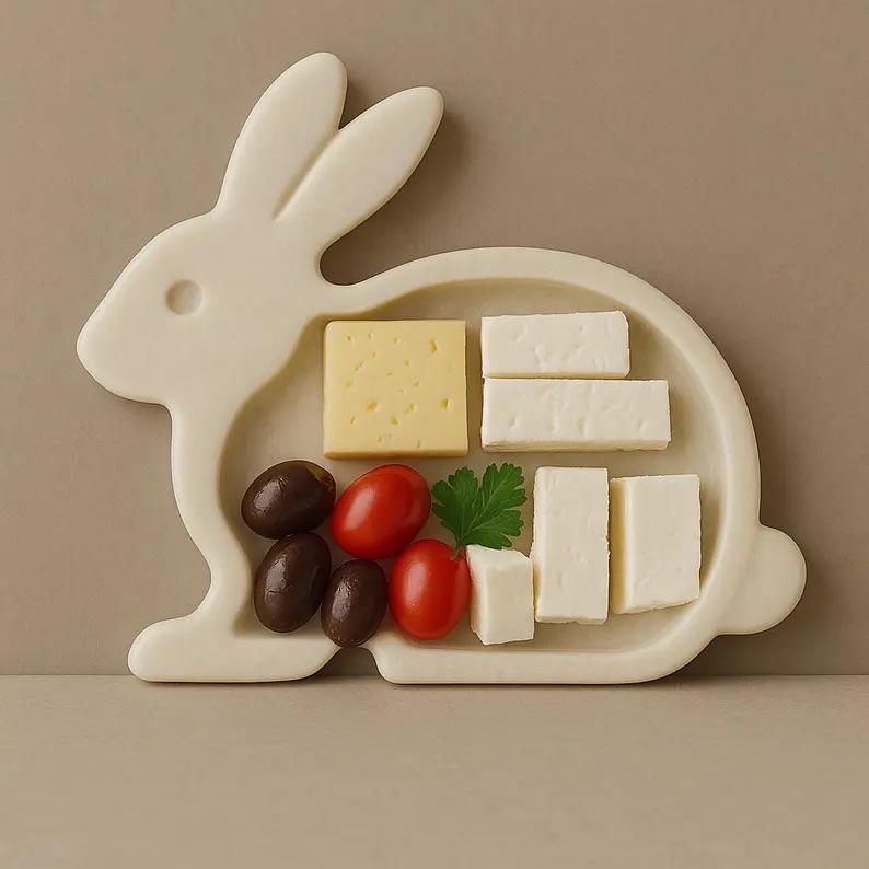 Tavşan Şeklinde Servis Tabağı