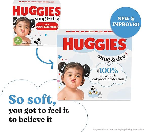 Huggies Size 4 Diapers, Snug & Dry Baby Diapers