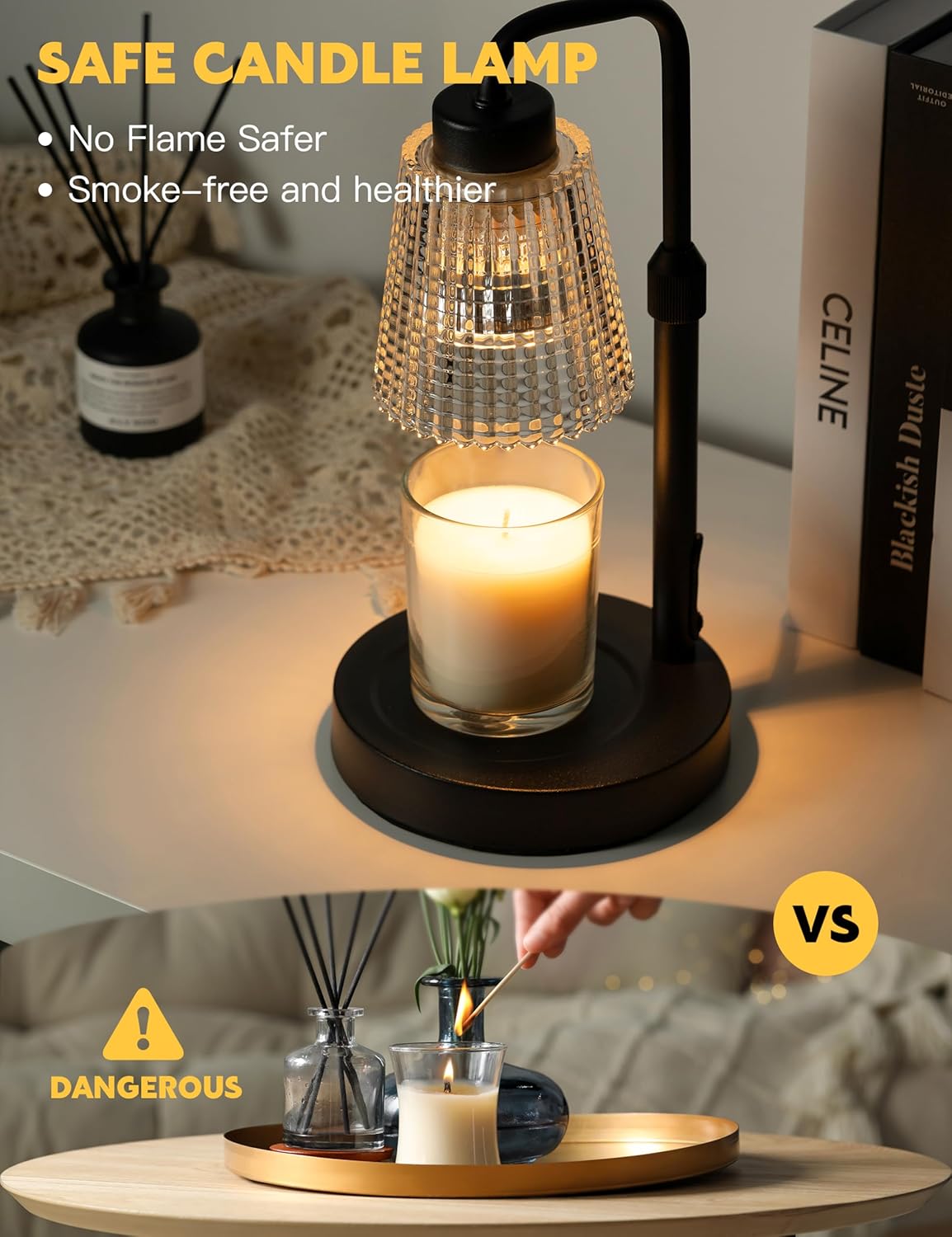 Candle Warmer Lamp with Timer Dimmable