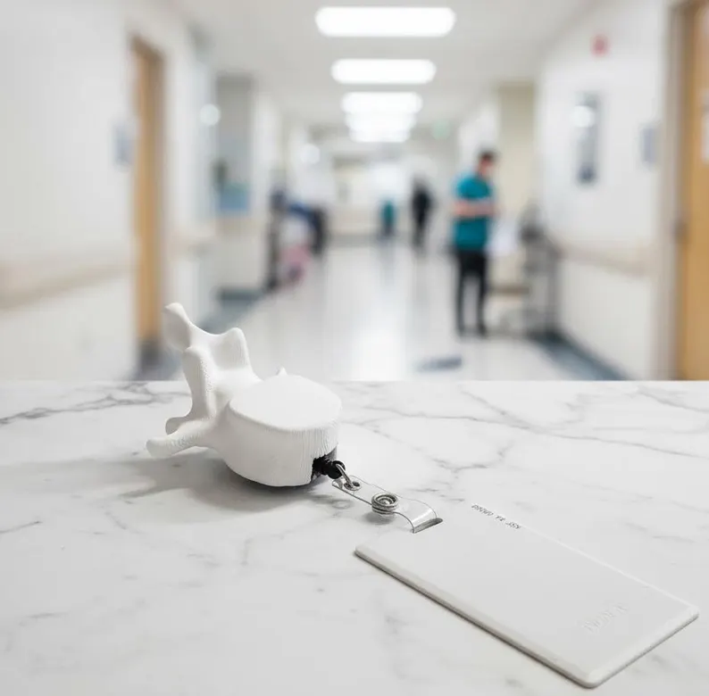 3D Printed Spine Vertebra Keychain