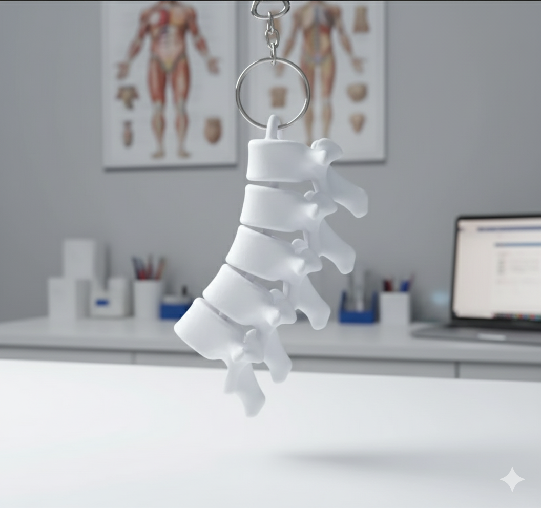 Spine Vertebrae Keychain
