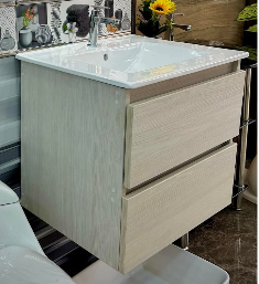 Vanitorio flotante de madera