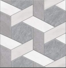 Azulejo geométrico gris