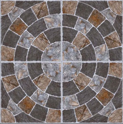 Baldosa de piedra circular