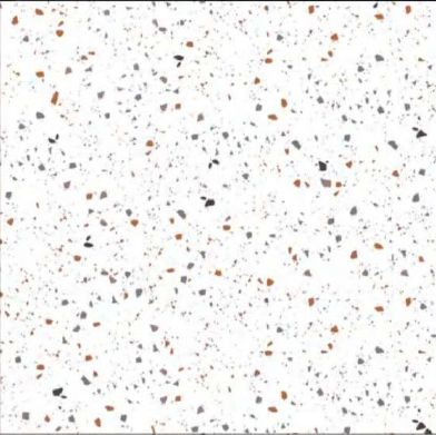 Baldosa tipo terrazo blanca