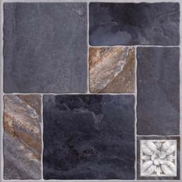 Piso cerámico estilo piedra