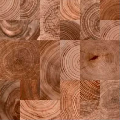 Baldosa de madera decorativa