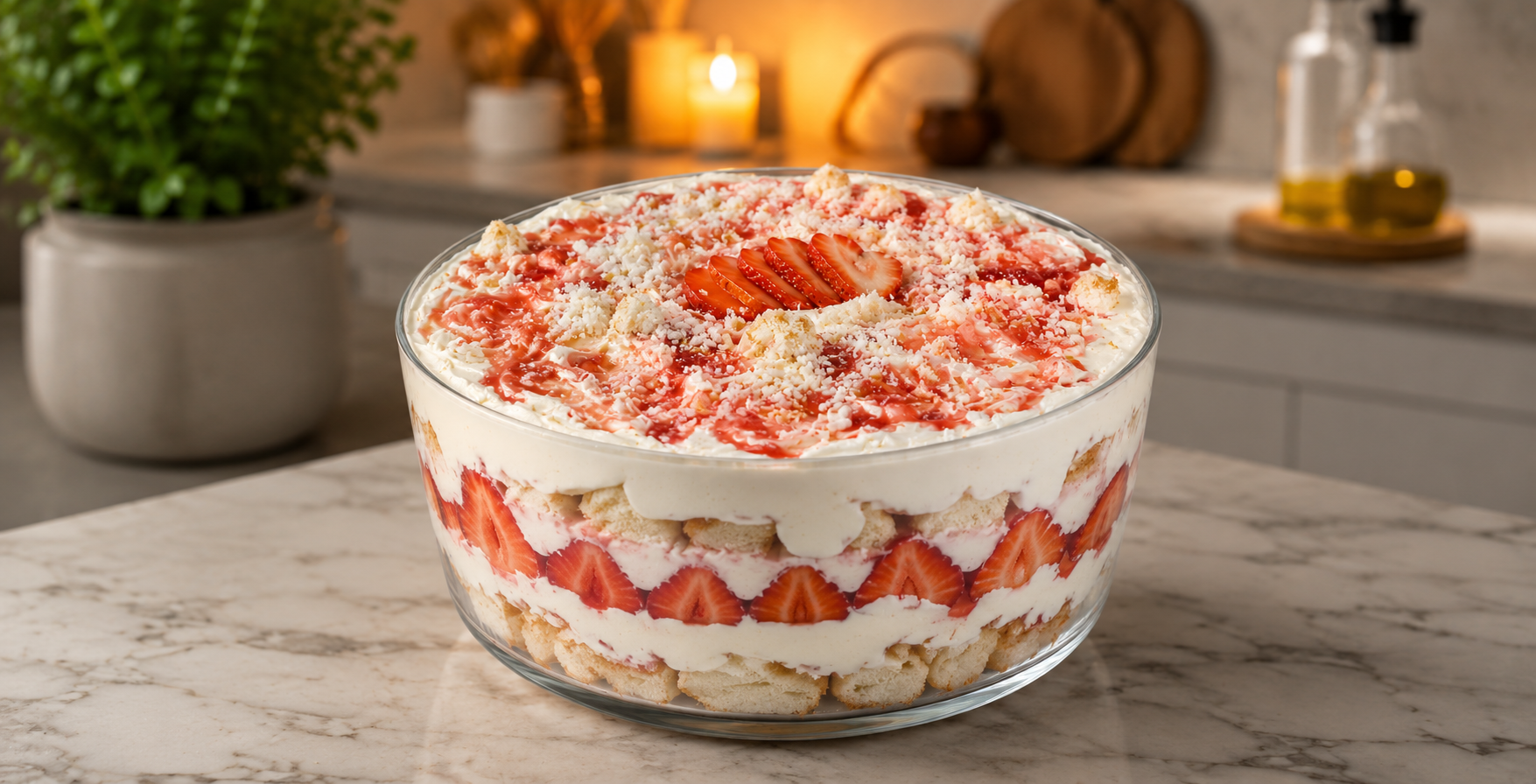 Strawberry Cheesecake Trifle
