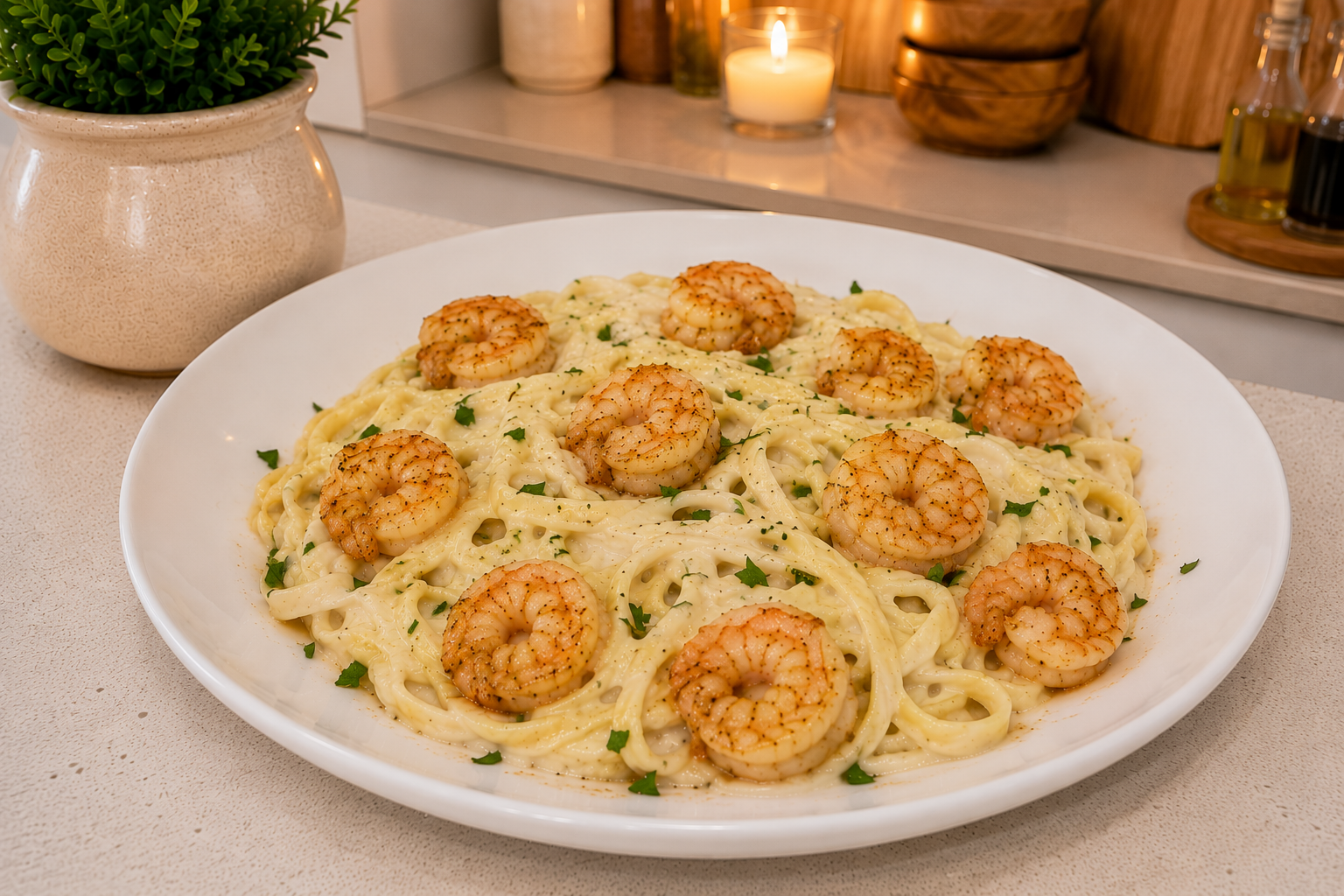 Shrimp Fettuccine