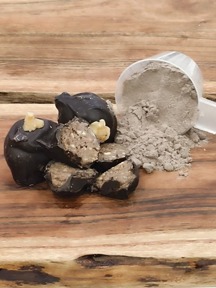 Chocolate Protein Bombs