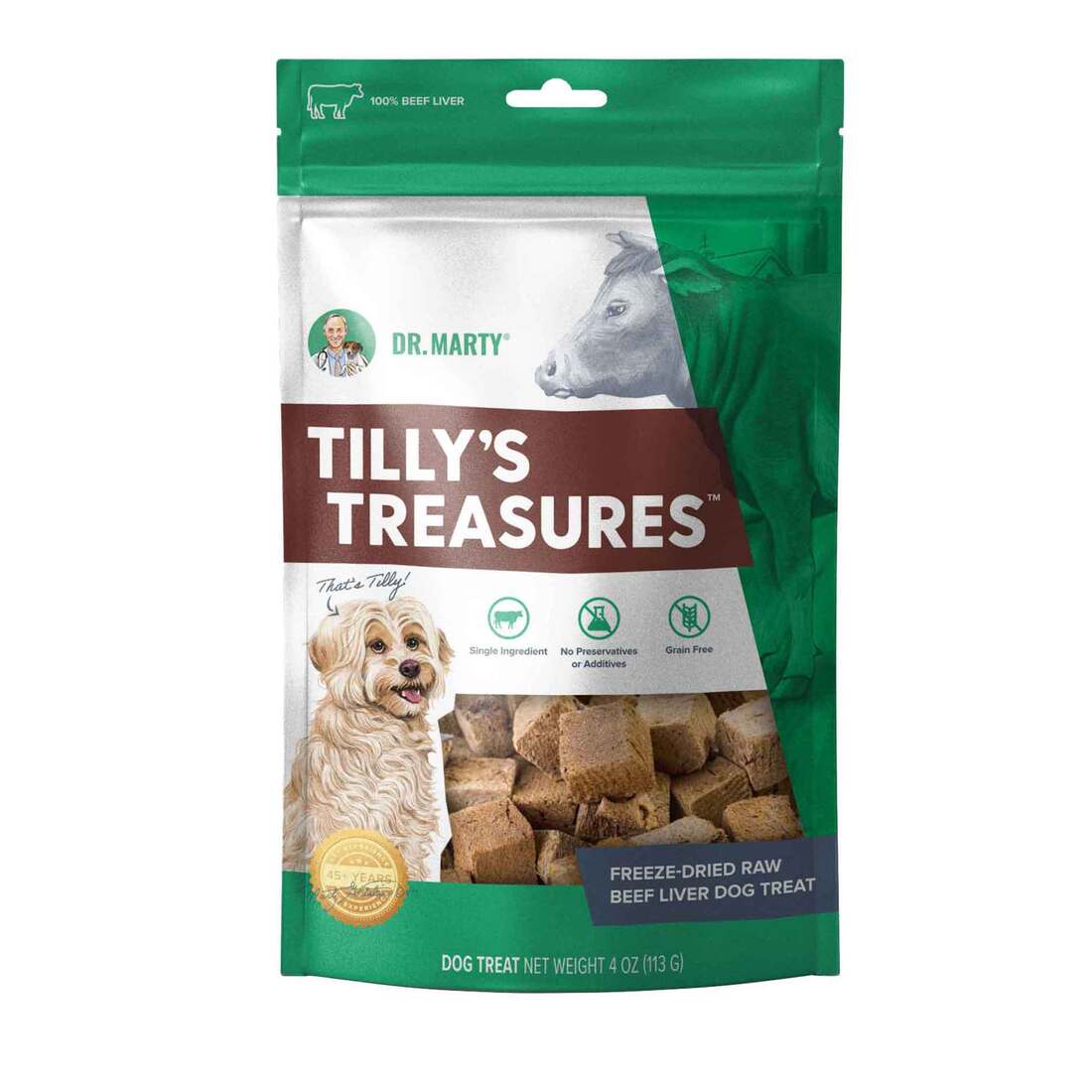 Tilly's Treasures Freeze-Dried Raw Beef Liver Dog Treat