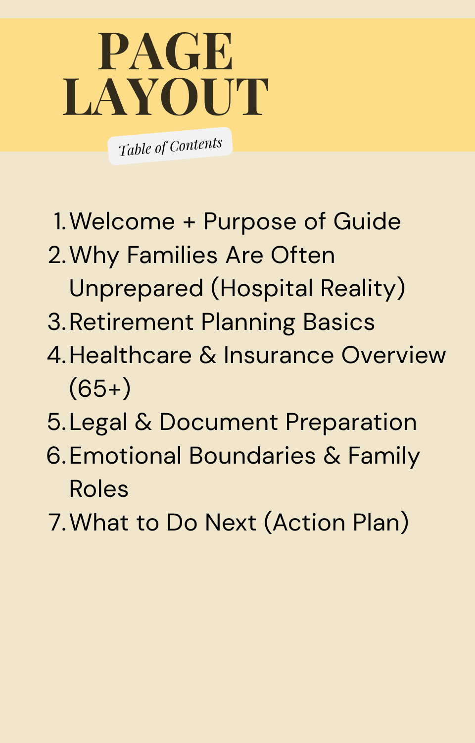 The Adult Child's Guide to Retirement, Healthcare & Emergency Planning for Aging Parents FULL GUIDE