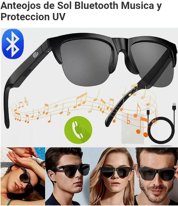 gafas uv con parlantes