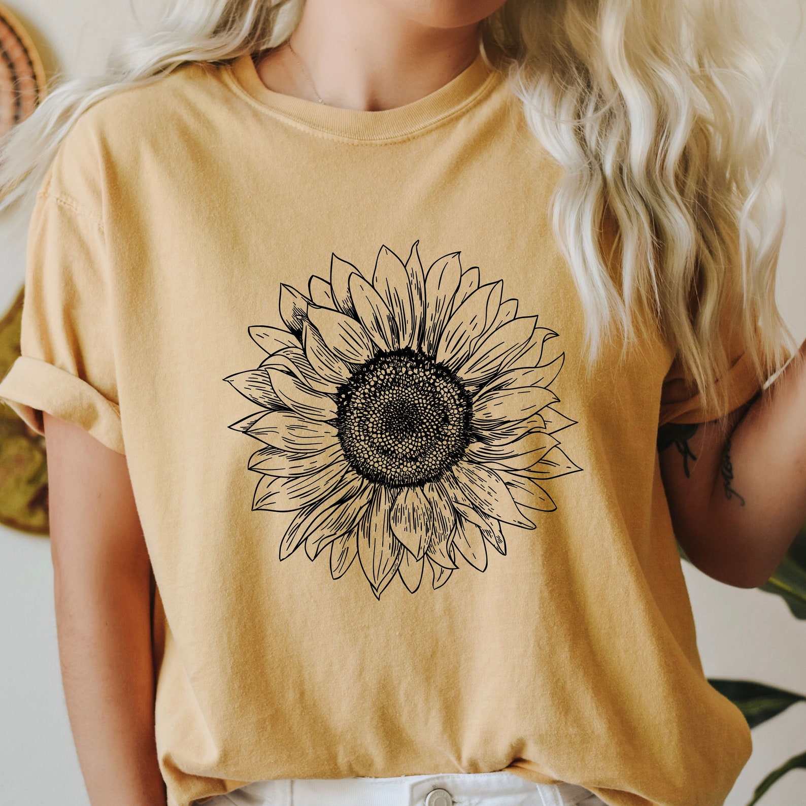 Sunflower Shirt, Seed Flower Shirt, Floral Tee Shirt, Flower Shirt, Sunflower Seed Shirt, Summer Shirt, Flower Garden Shirt