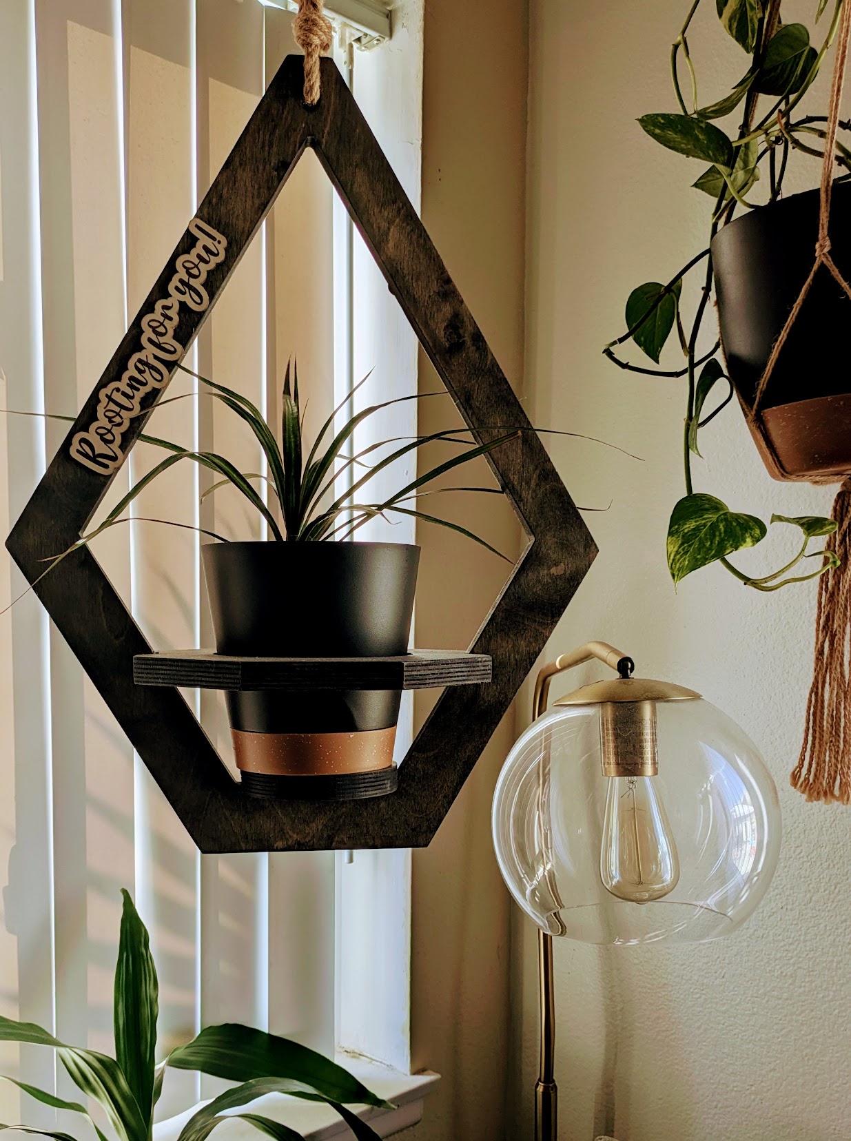 Geometric Hanging Planter