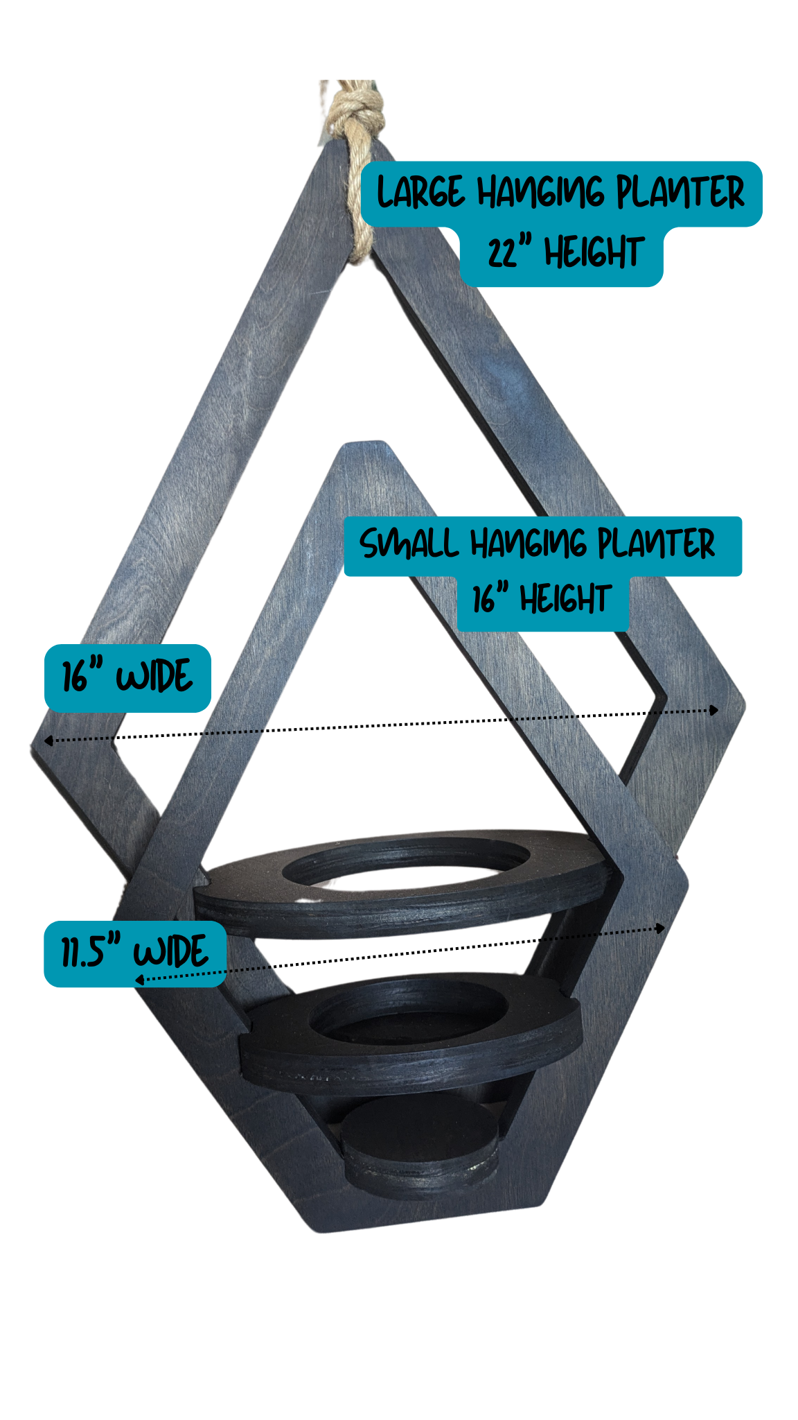 Geometric Hanging Planter