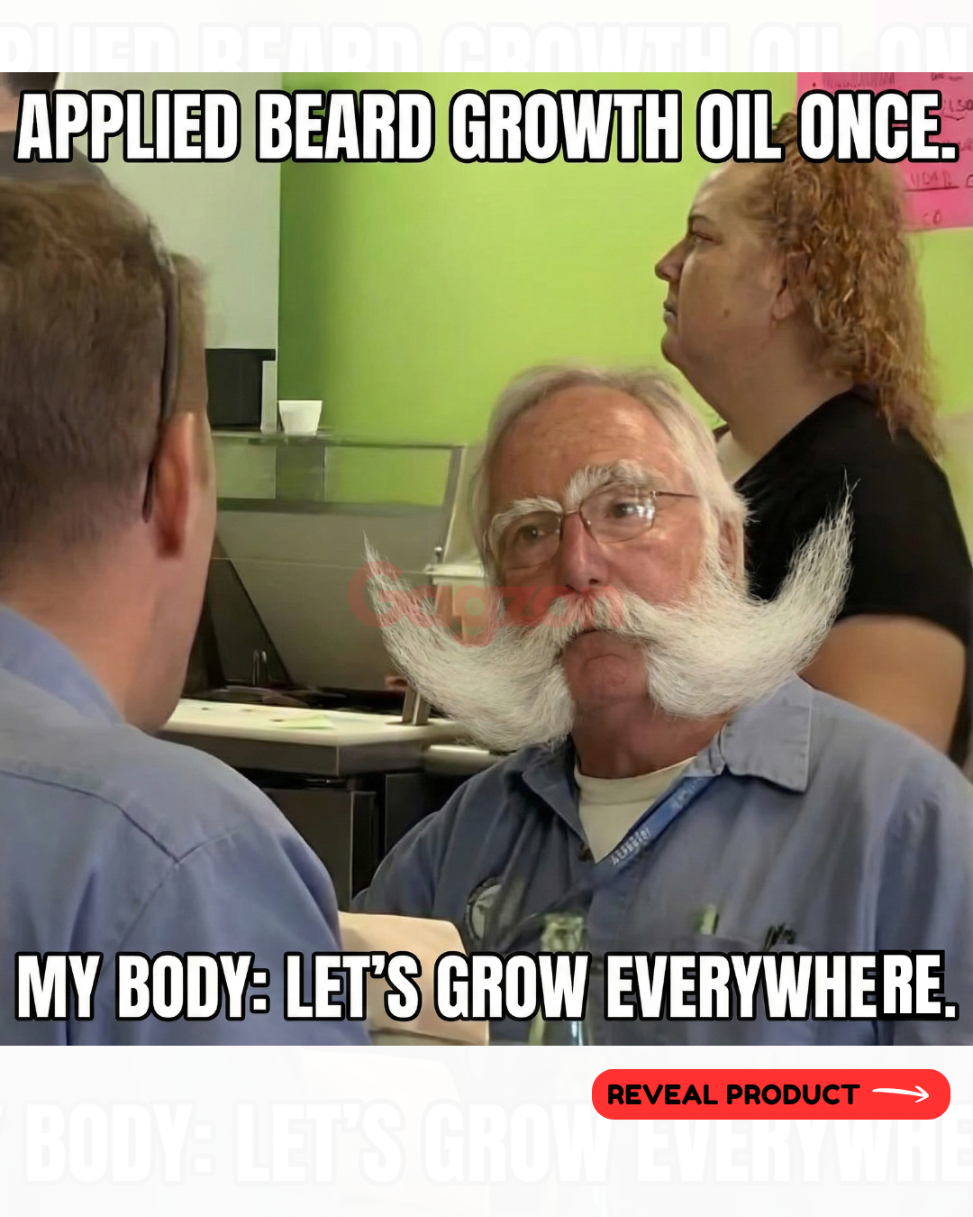 Applied beard oil once and suddenly...