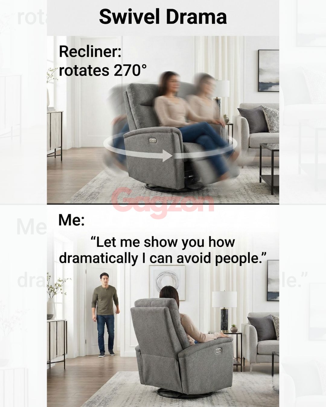 Sometimes you don’t walk away from people… You swivel away. 😌