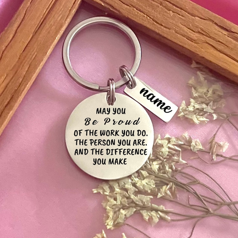 Custom Stainless Steel Keychain: Personalized Inspirational Gift