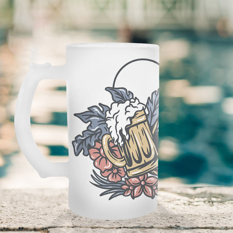 Jarra de cerveza esmerilada 500 ml