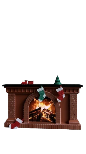 Cheminée décorative de Noël