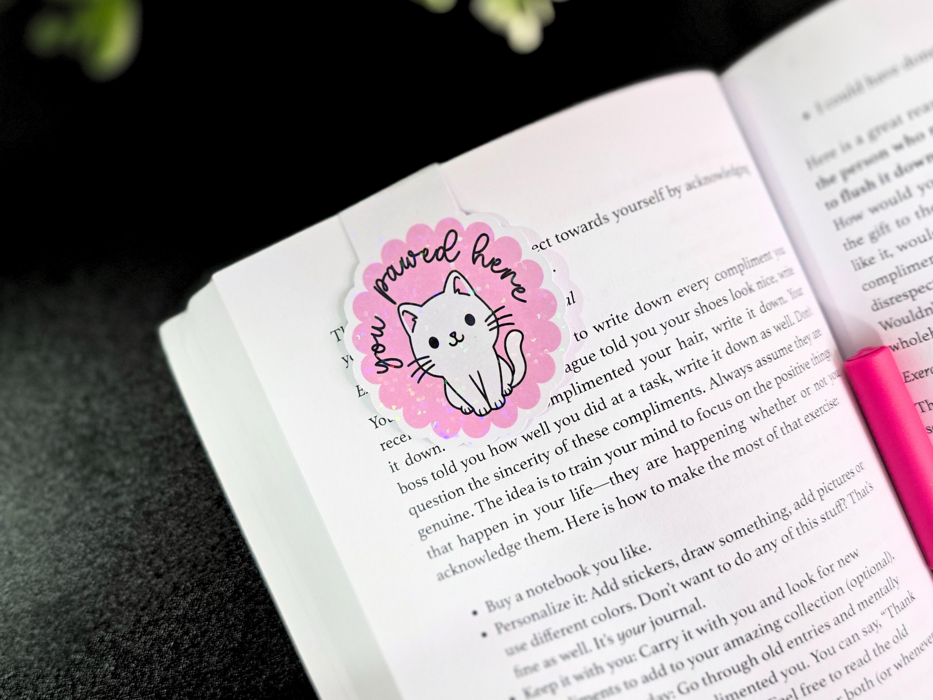 'You Pawed Here' Magnetic Bookmark