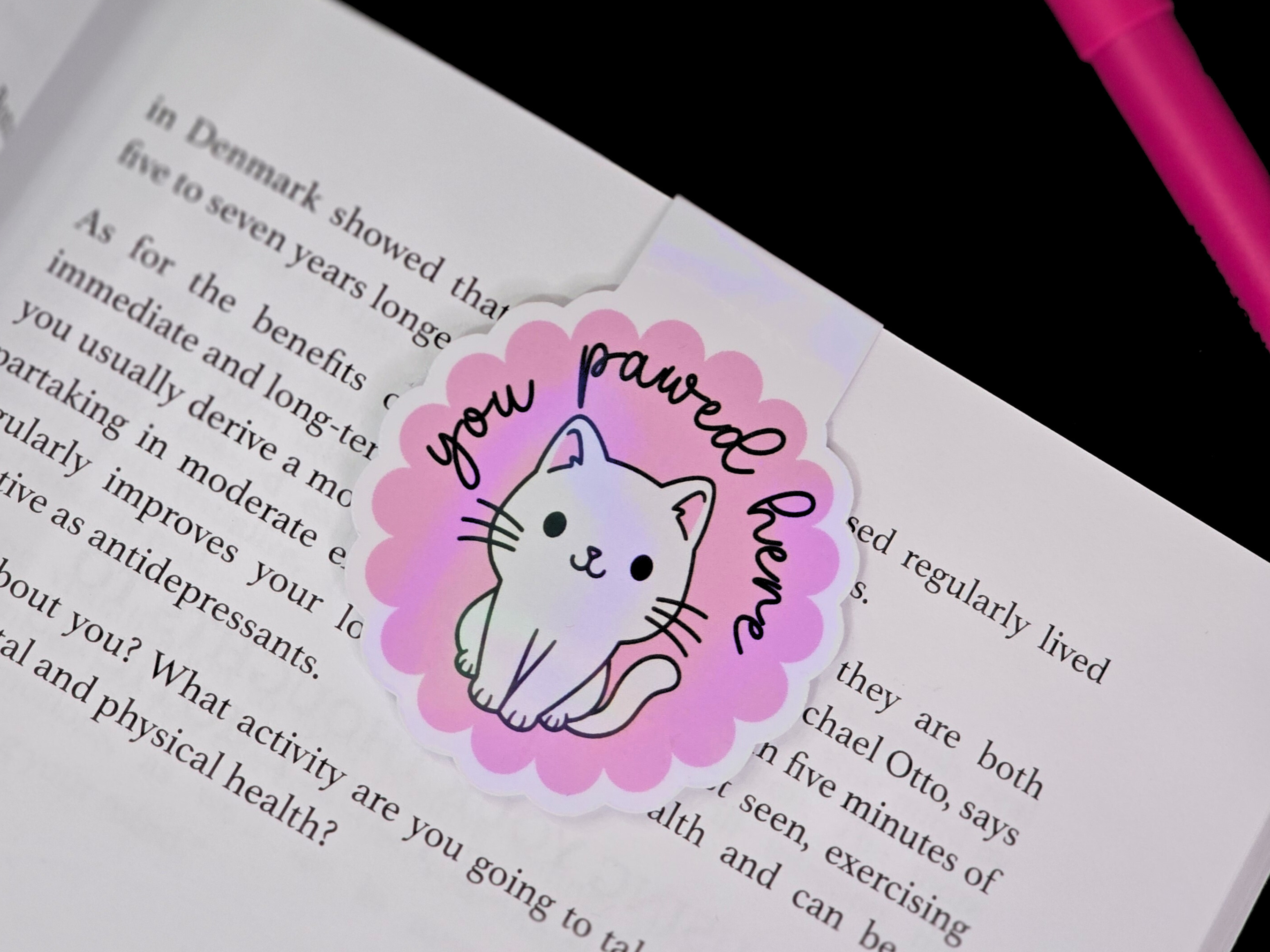 'You Pawed Here' Magnetic Bookmark