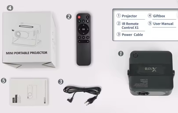 Ультра-мини смарт-проектор Innoker на Android с поддержкой 4K и 1080P