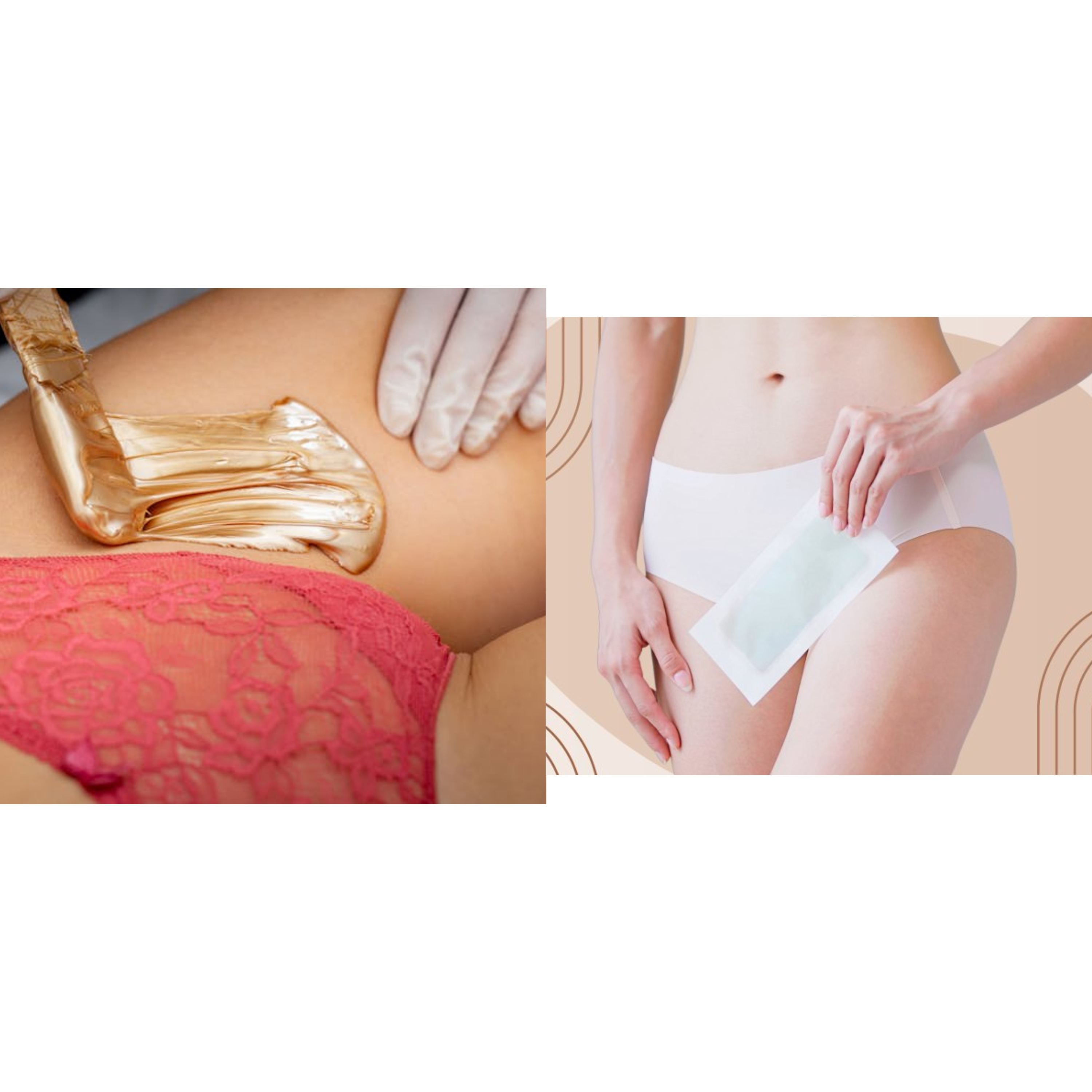 Epilation à la cire - Maillot semi-intégral + sillon interfessier