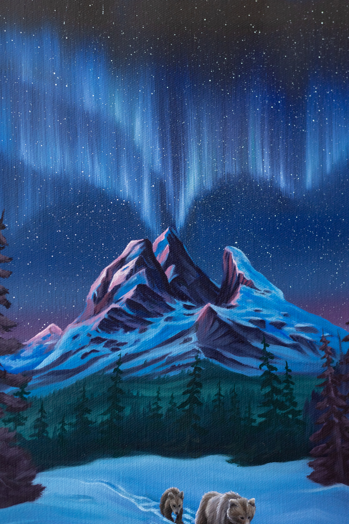 Where the lights touch the Earth