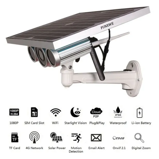 Solar Powered Outdoor Security Camera