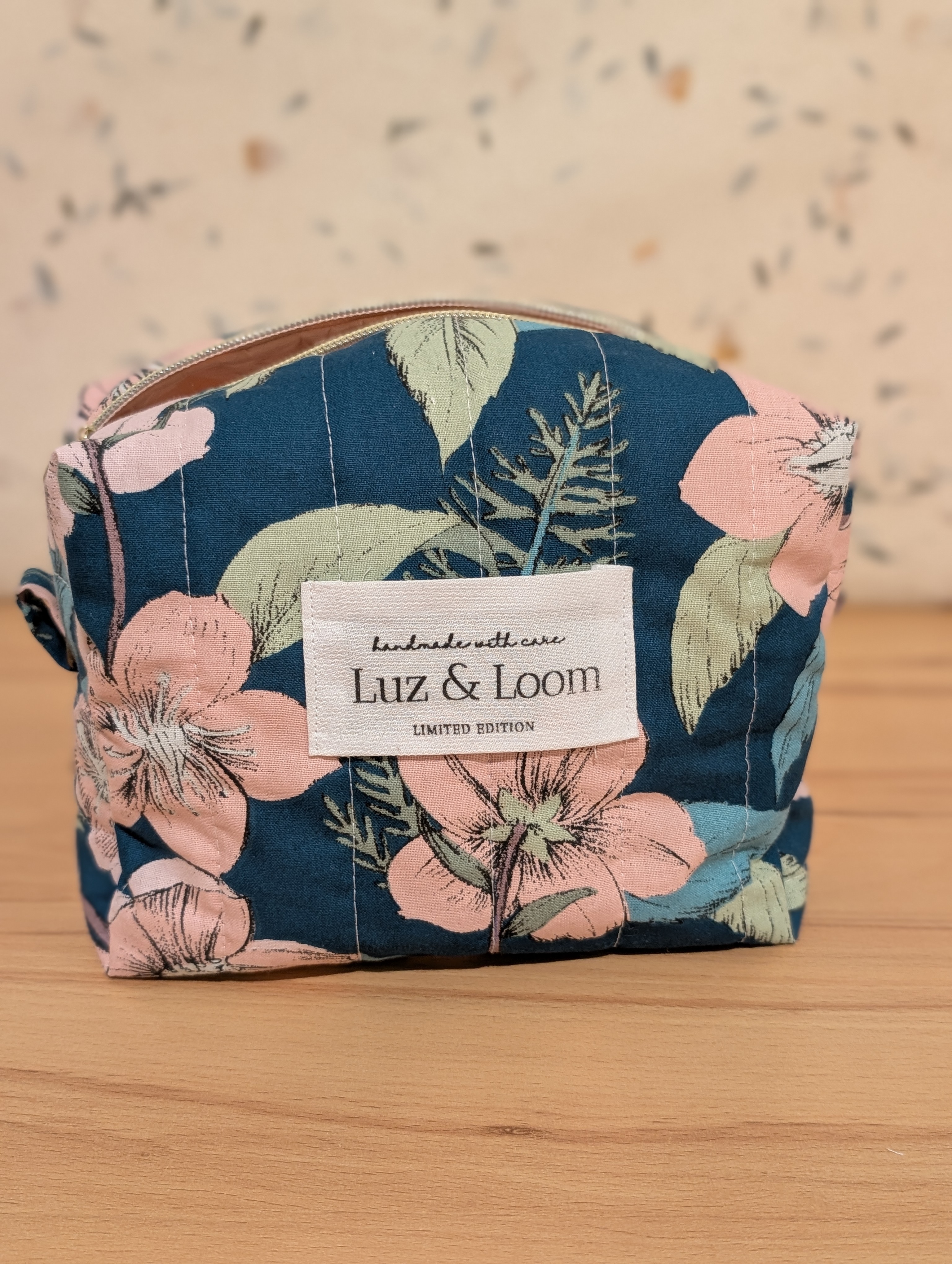 Floral Cosmetic Bag