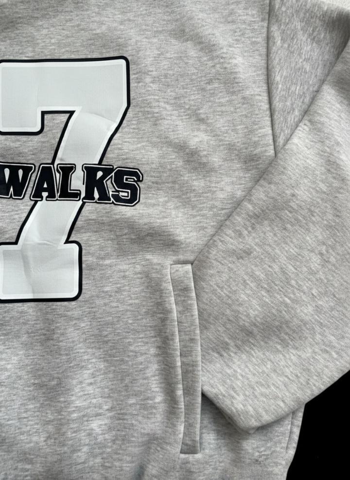 RioW Women's Scuba Varsity Zip-Sweatshirt (Light Grey Marl)