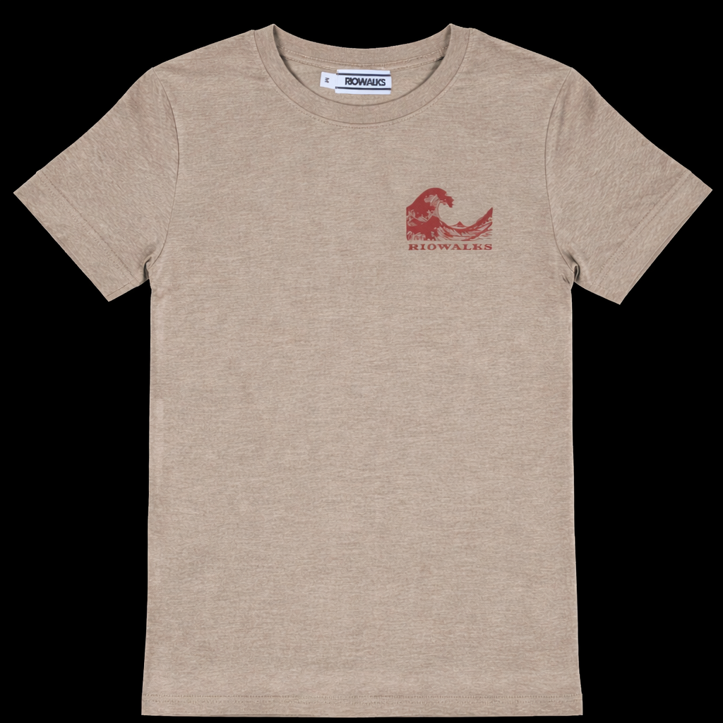 Rio Walks River Tee (Dark Beige)