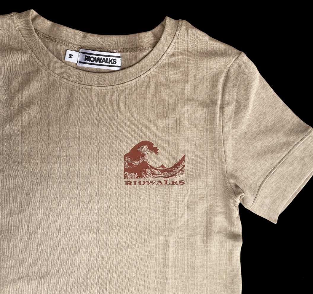 Rio Walks River Tee (Dark Beige)