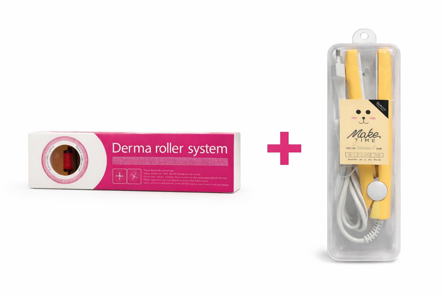 Derma Roller System & Hair Straightener Combo