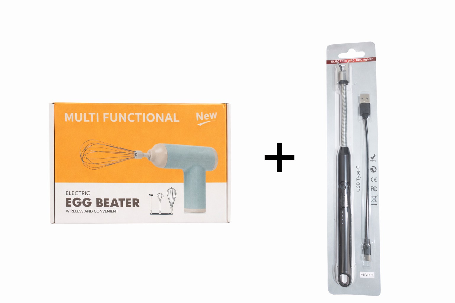 Electric Egg Beater Set and electric lighter