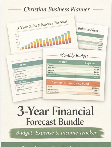 The Christian Business Planner Excel Workbook: Financial Bundle